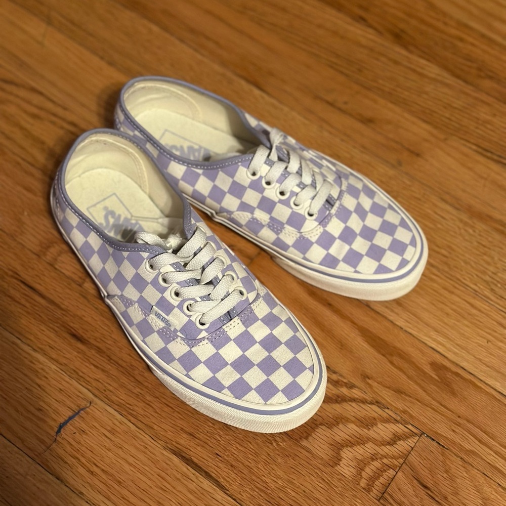 Purple and White Checkered Authentics - Picture 2 of 4